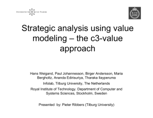 Strategic analysis using value modeling – the c3-value
