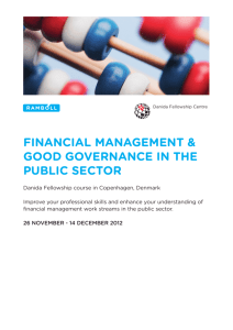 financial management & good governance in the public sector
