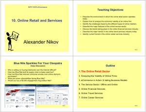 10. Online Retail and Services