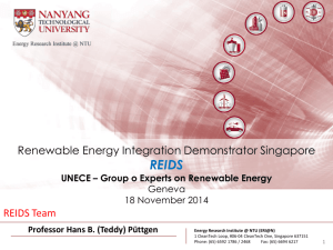 Renewable Energy Integration Demonstrator in Singapore
