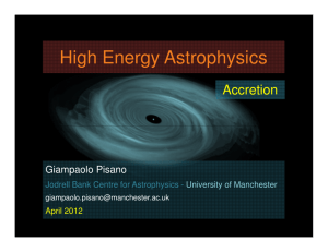 High Energy Astrophysics - Jodrell Bank Centre for Astrophysics