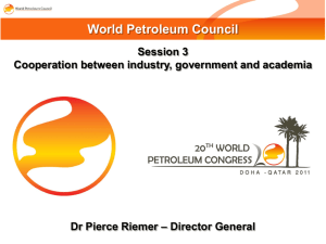 World Petroleum Council - International Energy Forum