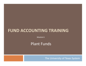 Plant Funds - University of Texas System