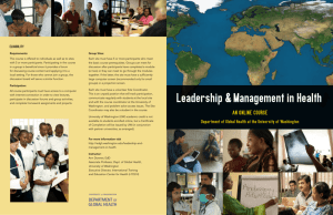leadership & Management in Health