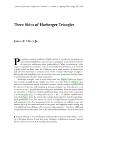 Three Sides of Harberger Triangles