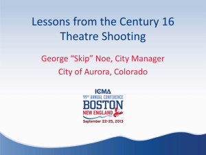 Lessons from the Century 16 Theatre Shooting