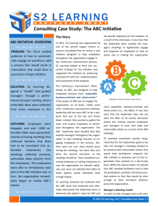 ABC Case Study