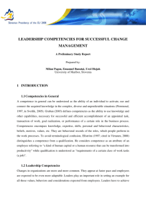 leadership competencies for successful change management