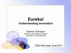 Eureka! Understanding Innovation