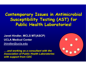 Contemporary Issues in Antimicrobial Susceptibility Testing for