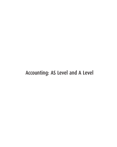 Accounting: AS Level and A Level - beck