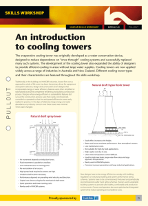An introduction to cooling towers