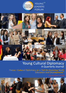 Young Cultural Diplomacy - OYED Young Leaders´ Forums