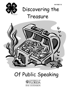 Treasurers of Speaking - Lake County Extension