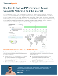 See End-to-End VoIP Performance Across Corporate Networks and