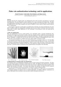 Palm vein authentication technology and its applications