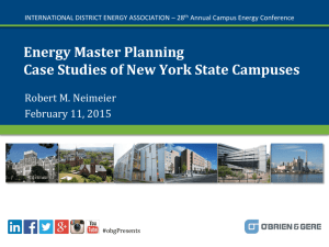 Energy Master Planning Case Studies of New York