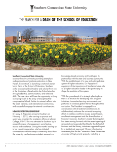 the search for a dean of the school of education