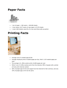 Paper Facts Printing Facts