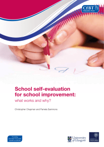 School self-evaluation for school improvement