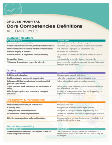 Core Competencies Definitions