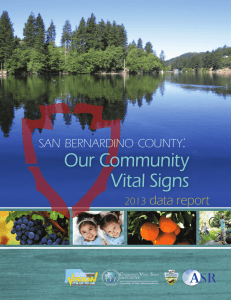San Bernardino County Community Vital Signs report for 2013