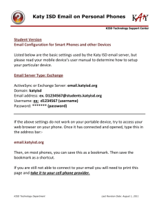 Katy ISD Email on Personal Phones