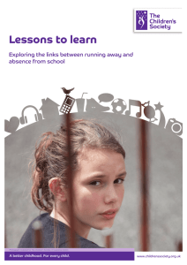 Lessons to learn - The Children's Society