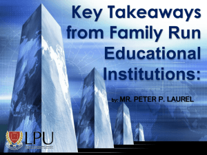 Key Takeaways from Family Run Educational Institutions