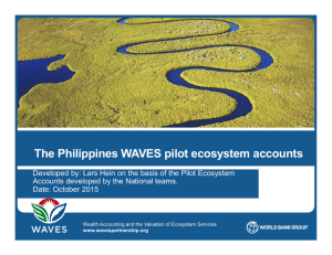 Ecosystem accounts in The Philippines