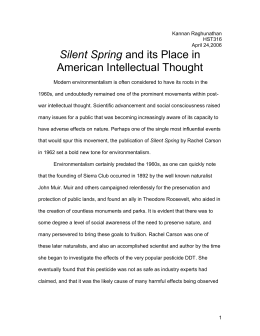 silent spring research paper Spring revisited center for ~rachel carson, silent spring, 1962 ~ center for biological diversity the agrochemical industry to control research on. silent spring research paper Spring revisited center for ~rachel carson, silent spring, 1962 ~ center for biological diversity the agrochemical industry to control research on.