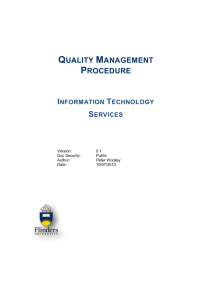 Quality Management Procedure