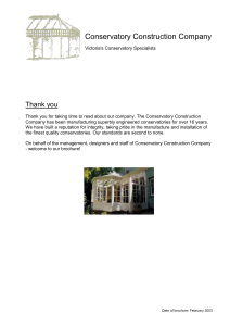 Thank you - The Conservatory Construction Company
