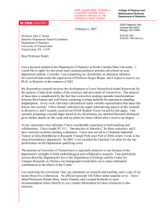 Sample cover letter in Word - North Carolina State University