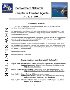 July Newsletter - California Society of Enrolled Agents • Far Northern