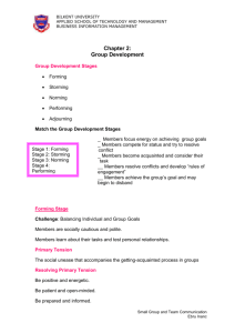 Group Development - Business Information Management