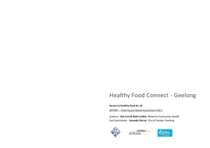 Healthy Food Connect - Geelong Access to healthy food for all