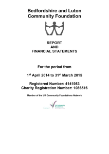2014-2015 Annual Report - Bedfordshire & Luton Community