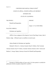 Filed 6/1/11 CERTIFIED FOR PARTIAL PUBLICATION[*] COURT OF