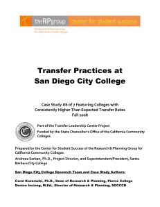 San Diego City College Case Study
