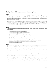 Local government finance systems
