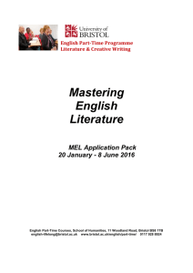 Mastering English Literature application pack 2015