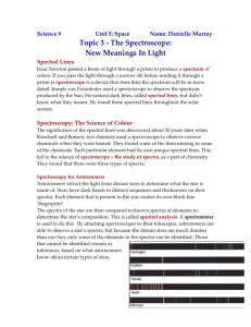 Topic 3: The Spectroscope - Danielle's science9 weebly
