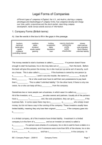 Company Forms