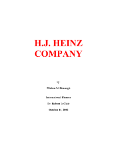 Heinz Project