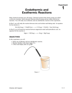 Endothermic & Exothermic Reactions
