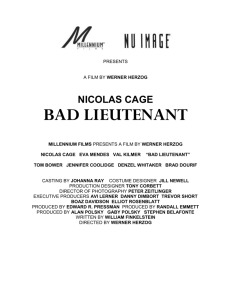 BAD LIEUTENANT Port of Call: New Orleans