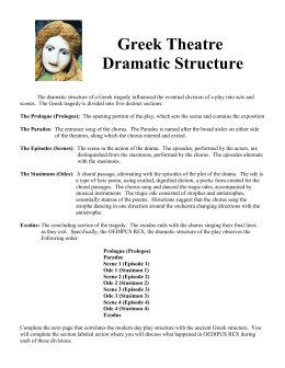 Dramatic structure of oedipus rex