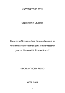 Dissertation (20 000) - Action Research @ actionresearch.net