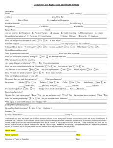 New Patient Health History Form - Click Here